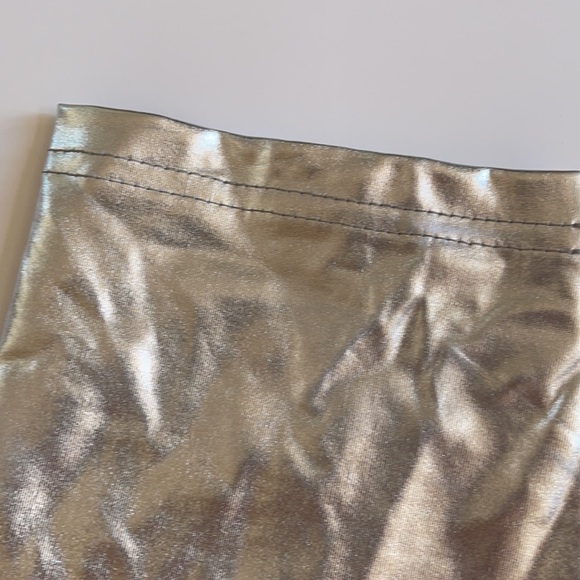 Silver metallic pants. Size XL - Picture 6 of 6